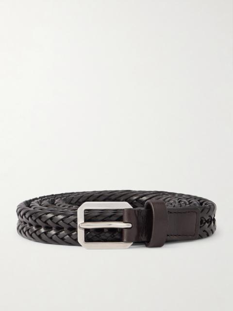 TOM FORD 2cm Woven Leather Belt