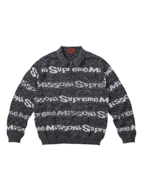 Supreme Supreme x Missoni Zip Long-Sleeve Polo 'Lime