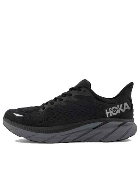 HOKA (WMNS) HOKA ONE ONE Clifton 8 Wide 'Black' 1121375-BBLC