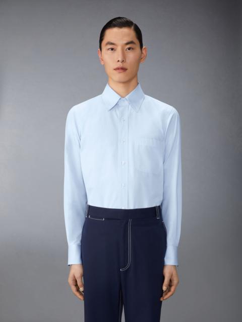 pointed-collar cotton shirt