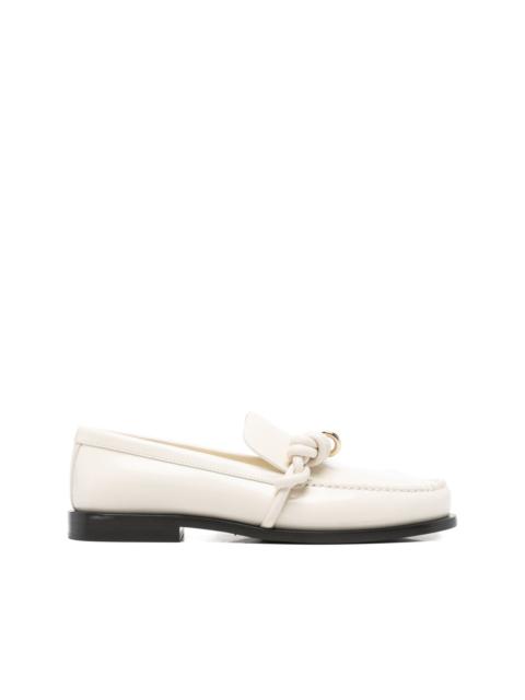 Jil Sander knotted-upper loafers