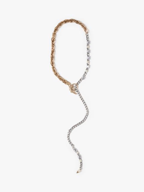 Max Mara FRESCO Bow tie necklace in resin and glass