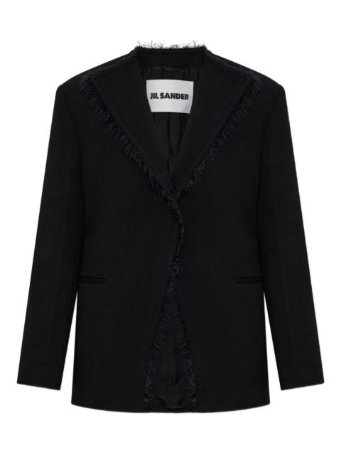 Jil Sander fringed lapel jacket