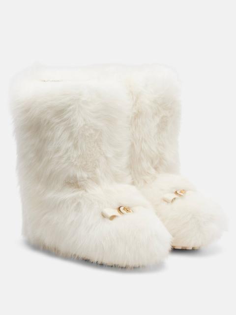 VERSACE Shearling boots