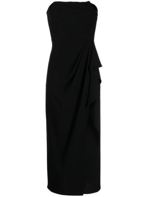 Keelan draped-detail dress