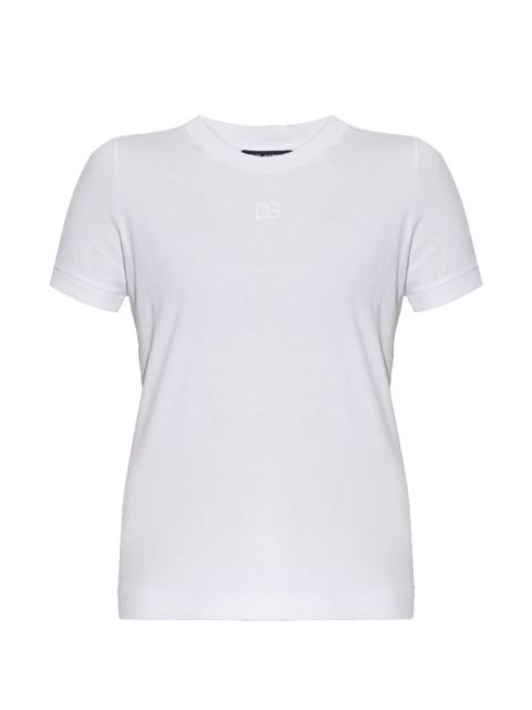 Dolce & Gabbana jersey T-shirt with DG-embroidery