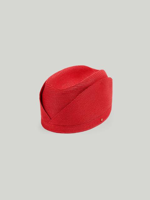 GUCCI Straw-effect pillbox hat