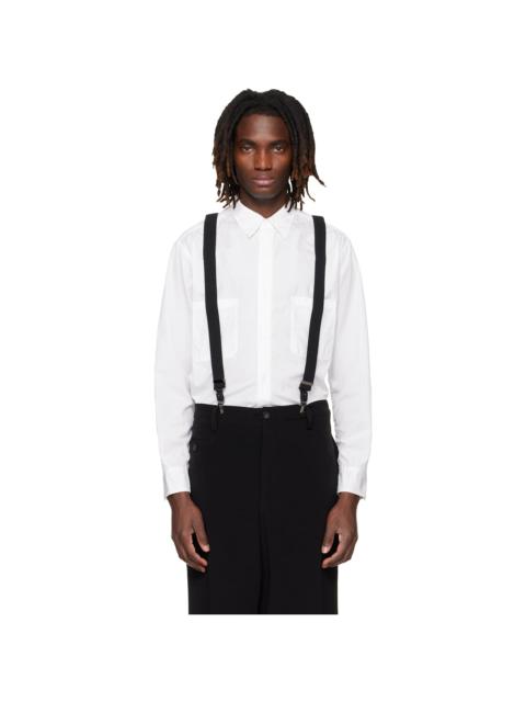 Yohji Yamamoto White Big Standard Chain Stitch Shirt