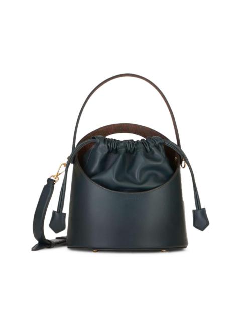 Saturno leather bucket bag