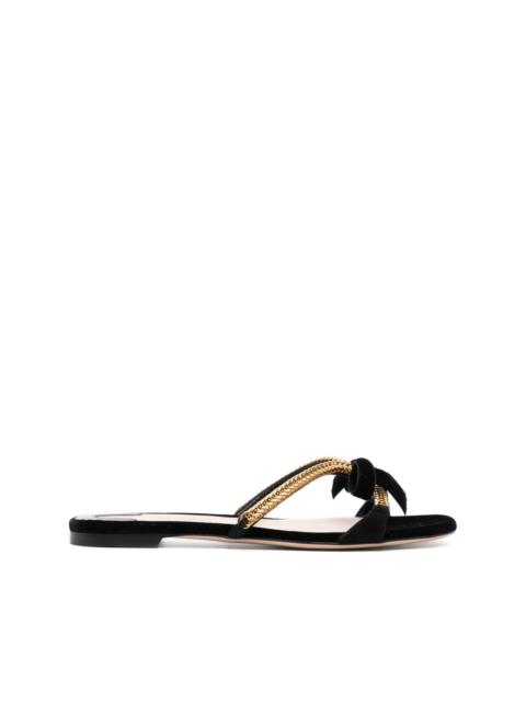 TOM FORD velvet sandals