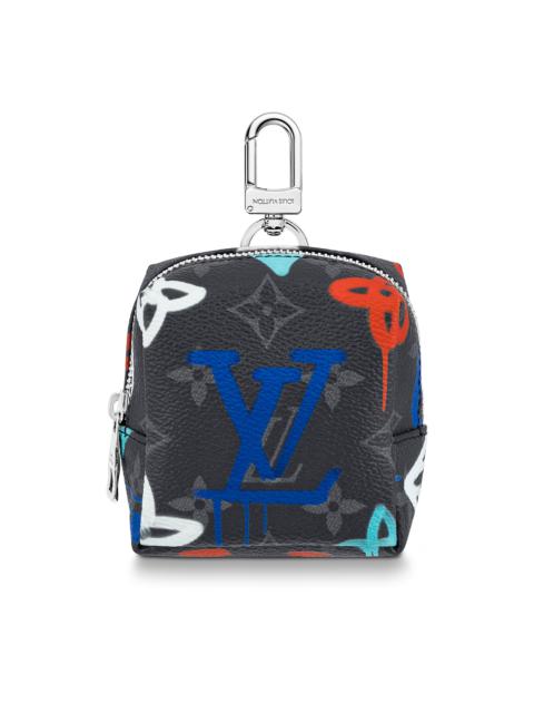 Louis Vuitton Squared Pouch Key Holder And Bag Charm