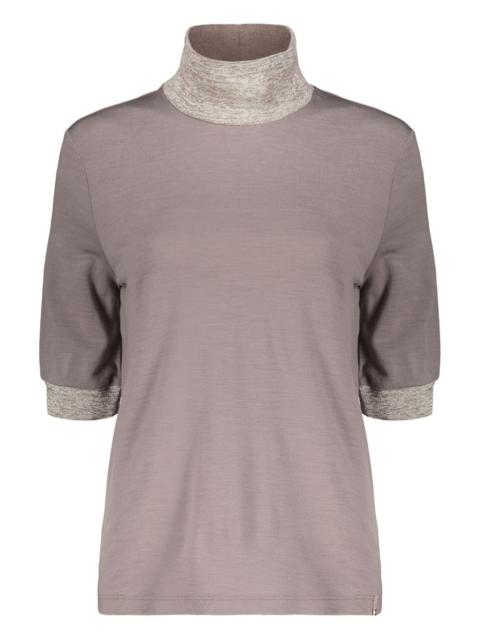 Herno short-sleeve mock-neck top