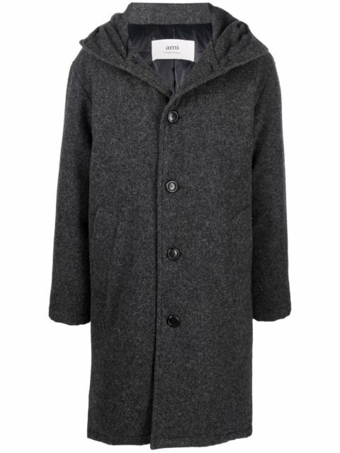 AMI Paris single-breasted wool coat