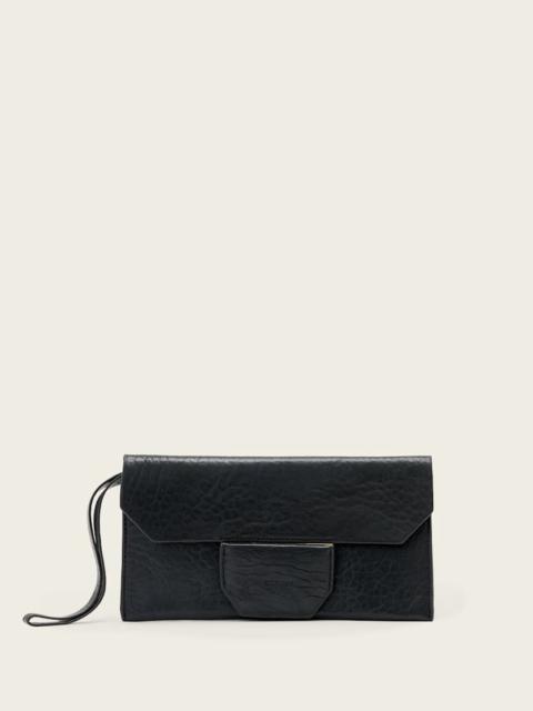 ALLSAINTS URSA GRAIN LEATHER POUCH