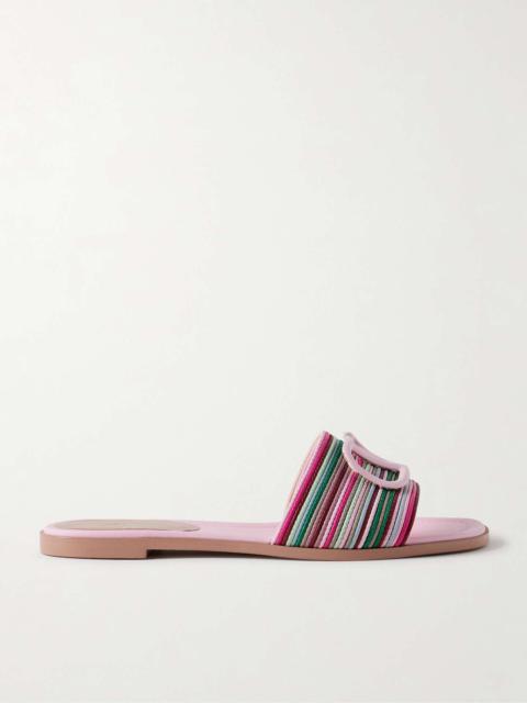 Valentino VLOGO leather slides
