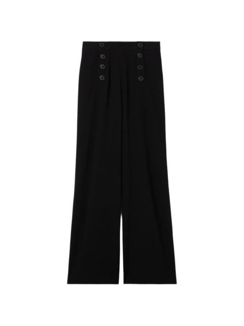 Claudie Pierlot buttoned pressed-pleats trousers