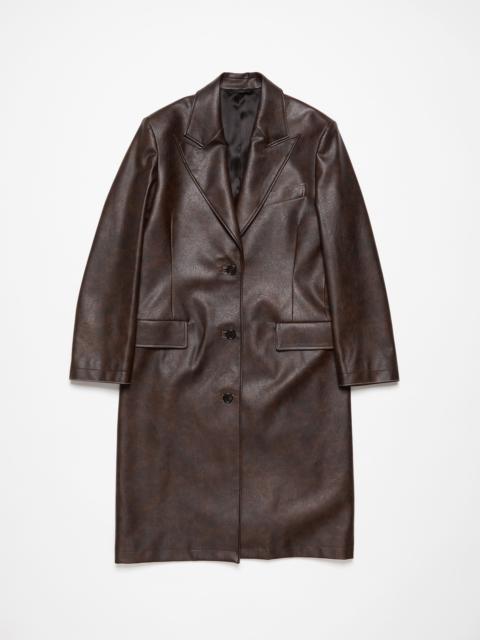 Single-breasted coat - Brown