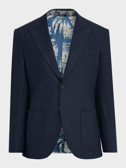 Etro Men's Textured Peak-Lapel Single-Breasted Sport Coat