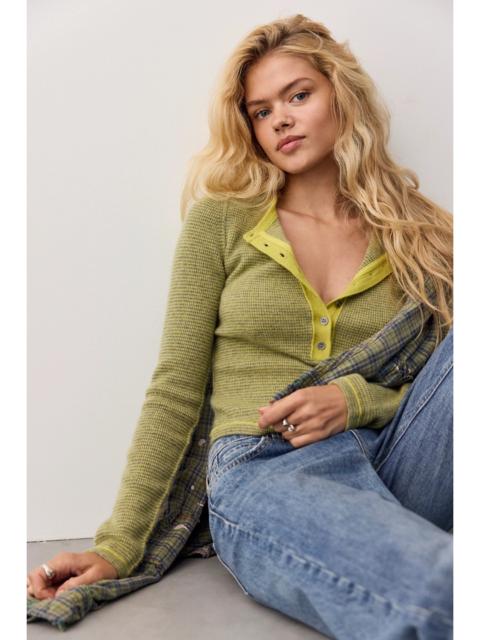 FREE PEOPLE We The Free Hudson Striped Cashmere Henley