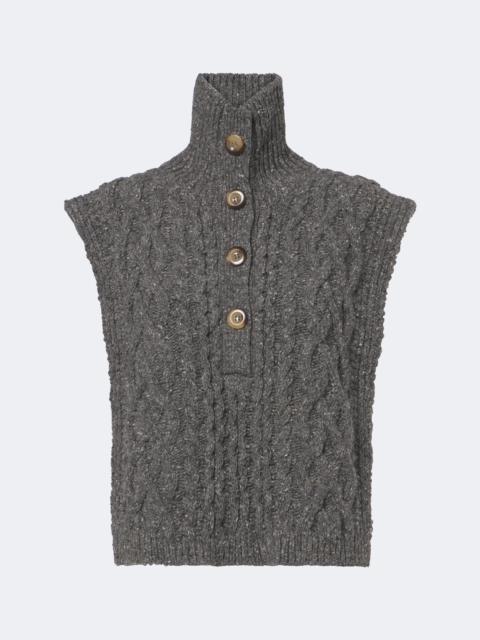 Isabel Marant Cable knit wool-blend sweater vest