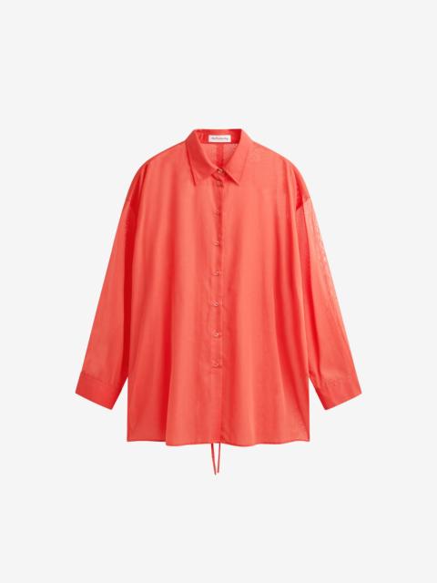 The Frankie Shop Melia Open-Back Shirt - Red