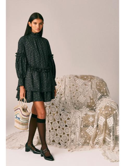 SHRIMPS Irene Dress - Black Ditzy Floral