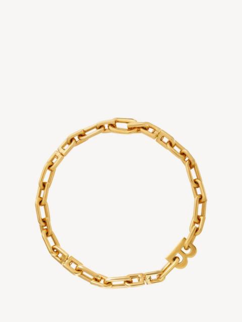 BALENCIAGA b chain thin necklace