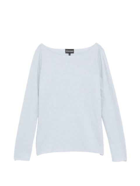 EMPORIO ARMANI Textured knit top