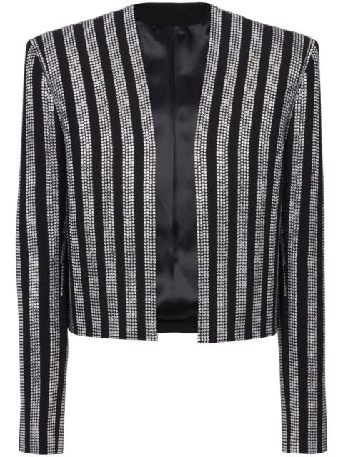 Balmain rhinestone-embellished spencer jacket