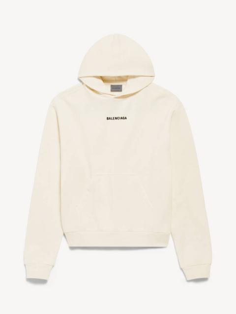 BALENCIAGA Women's Balenciaga Back Hoodie Medium Fit in Cream
