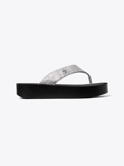 TORY BURCH Leather Platform Flip Flop