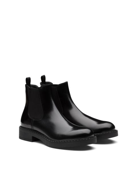Brushed leather Chelsea boots