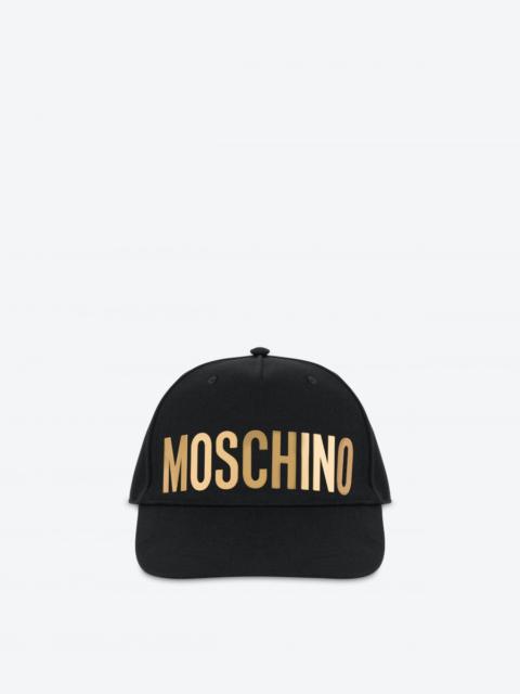 Moschino METALLIC LOGO CAP WITH VISOR