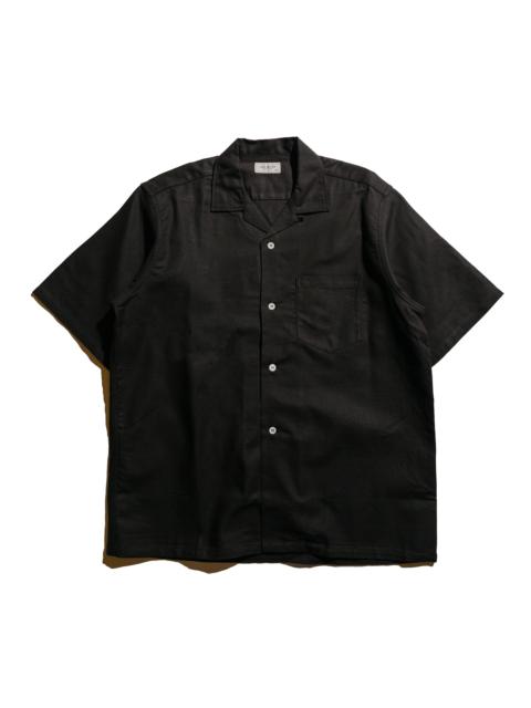 The Real McCoys MS25011 Joe McCoy Panama Shirt S/S Black