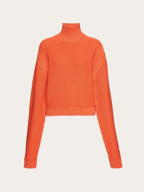 High neck sweater