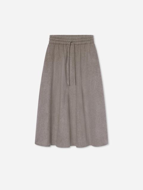 CO Drawstring Midi Skirt in Wool Cashmere