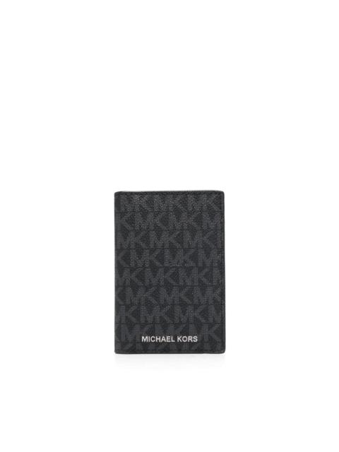 MICHAEL KORS monogram-print leather cardholder