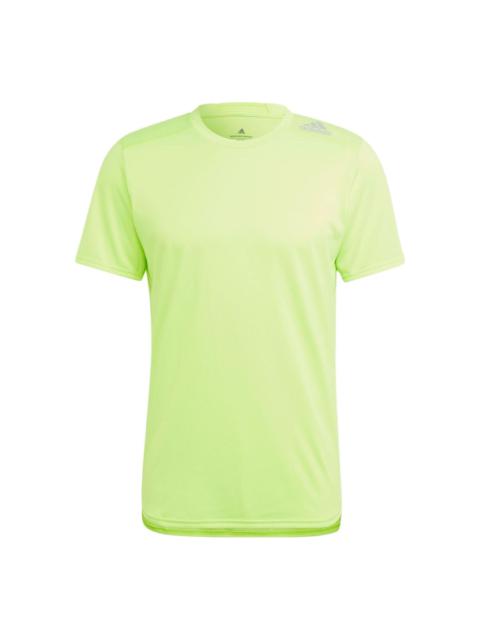 adidas Designed 4 Running T-Shirt 'Green' IJ9379