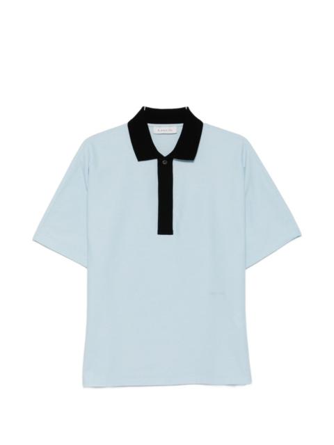 Lanvin short-sleeve contrast polo shirt