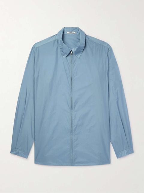 Nylon Zip-Up Overshirt