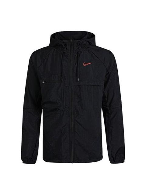 Nike Men's Nike Logo Sports Hooded Jacket Black CU5000-010
