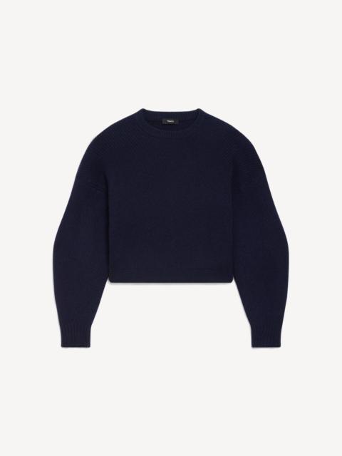 Theory Textured Crewneck Sweater in Cashmere