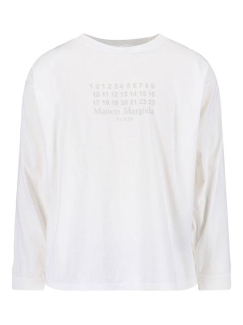 Maison Margiela logo-detail long-sleeve T-shirt