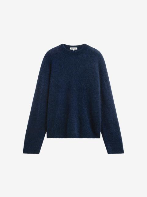 The Frankie Shop Timea Mohair Fuzzy Sweater - Navy