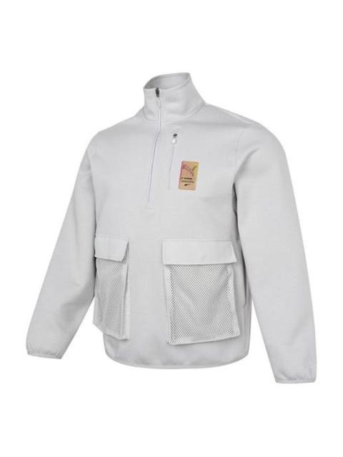 PUMA Puma Sports Jacket 'Grey Yellow' 531449-09