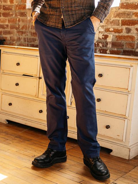 HIROSHI KATO The Pipe Straight Oxford Chino - Navy