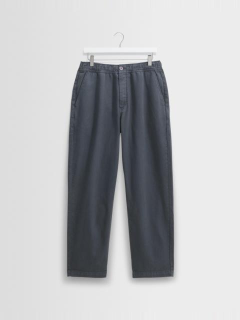 Wax London Kurt - Petrol Blue Organic Cotton Trousers