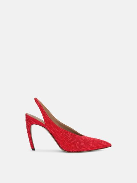 THE ATTICO ''VIPER'' SLINGBACK RED