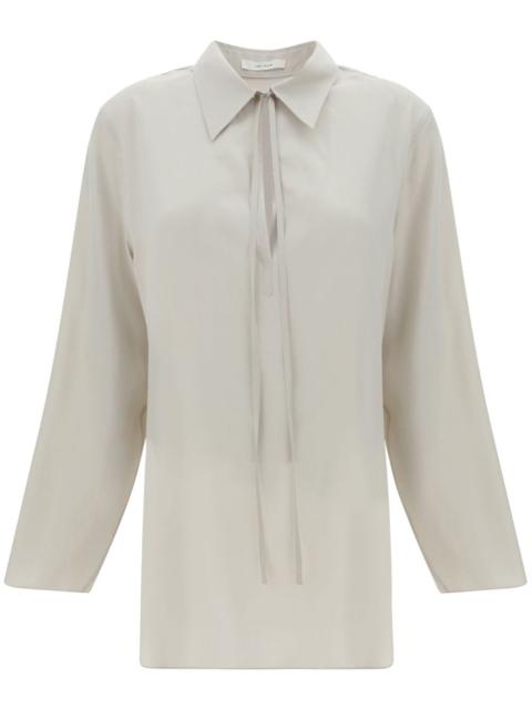 The Row Malon silk blouse