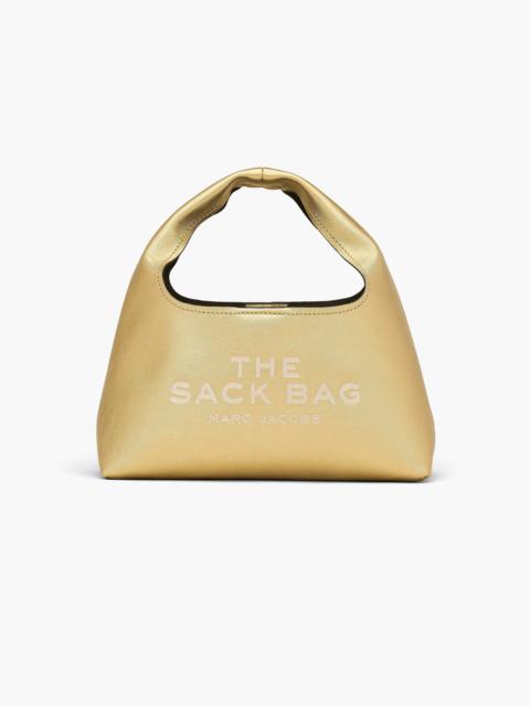 THE METALLIC LEATHER MINI SACK BAG